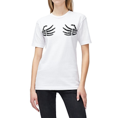 Áo Thun Nữ 100% Cotton 220gsm In Hình Bàn Tay