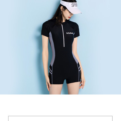 SET BƠI LIỀN NỮ MÀU ĐEN CÁ TÍNH NGẮN TAY