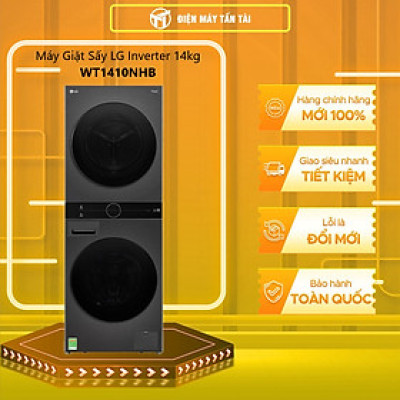 WT1410NHB - Tháp giặt sấy compact với bộ điều khiển trung tâm WT1410NHB - Hàng chính hãng (chỉ giao HCM)