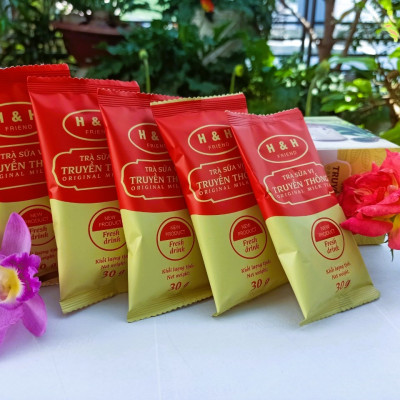 Trà sữa vị truyền thống H&H Friend hộp giấy 210g