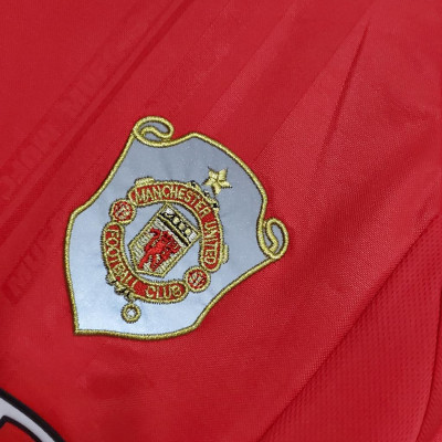 Áo Bóng Đá Retro Manchester United 1999 - Sân Nhà bản cao cấp vải Cotton Polyester
