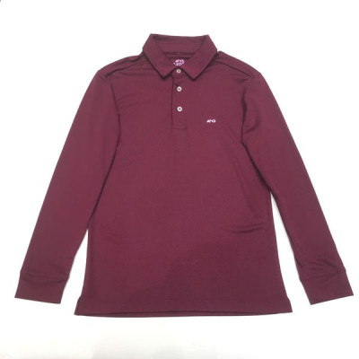 Áo thun nam dài tay cổ bẻ màu đỏ ALIGRO chất liệu Cotton cao cấp mềm nhẹ, thiết kế trẻ trung ALGAPD005