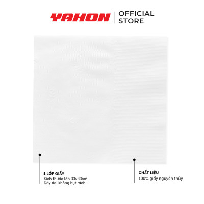 Combo Bao Khăn ăn cao cấp 33*33cm Let-green, 100 Tờ/Bao