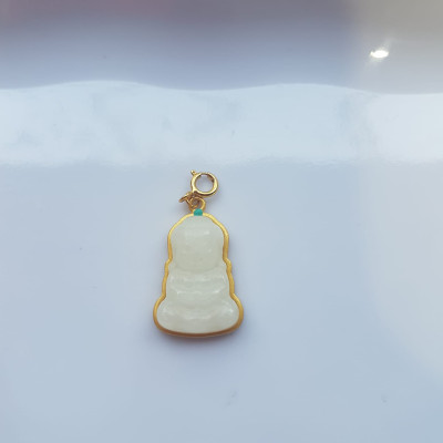 Mặt Phật Di Lặc đá cẩm thạch trắng nhỏ Charm phối vòng tay và mặt dây chuyền Size 20mm x ngang 12mm x dầy 5mm Hợp mệnh Kim, mệnh Thủy ạ Nữ phối với vòng đeo tay hay làm mặt dây chuyền đeo đẹp, có thể làm mặt dây chuyền cho các bé đeo xinh dễ thương ạ