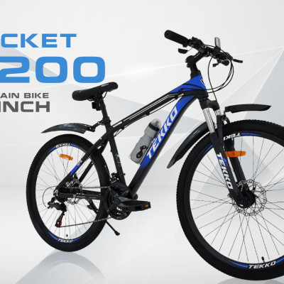 Xe đạp Tekko thể thao Rocket R200 Khung nhôm, cỡ 26 inch - Phù hợp với người cao từ 1m45 trở lên