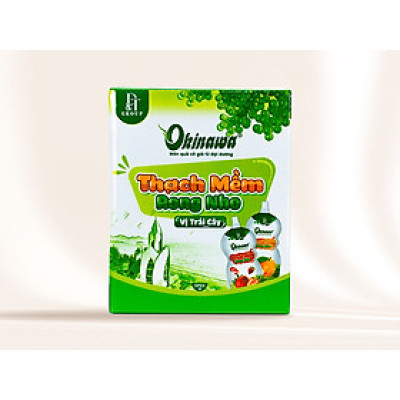 Thạch Mềm Rong Nho OIKNAWA - Hộp 12 túi - Giàu dinh dưỡng
