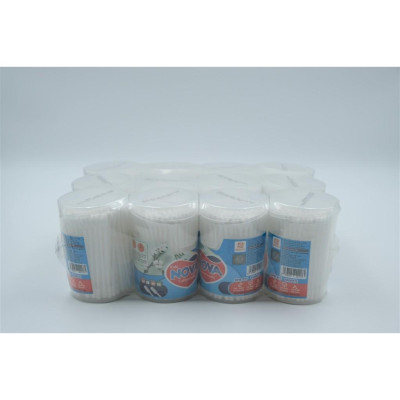 Tăm Bông Vệ Sinh NOVA Hộp Vát Size M – Combo Lố 12 Hộp x 160 Que (TB01-017), Đầu Bông Mịn, Không Rụng Sợi