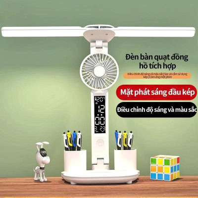 Đèn LED Để Bàn Đa Năng, Đèn Học Để Bàn Chống Cận Cao Cấp Với 3 đèn，đèn học，đèn học chống cận