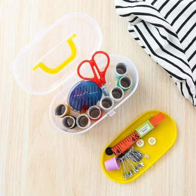 Hộp Kim Chỉ May Vá Quần Áo Xách Tay Mini 8 Món Du Lịch Tiện Lợi Giao Màu Ngẫu Nhiên