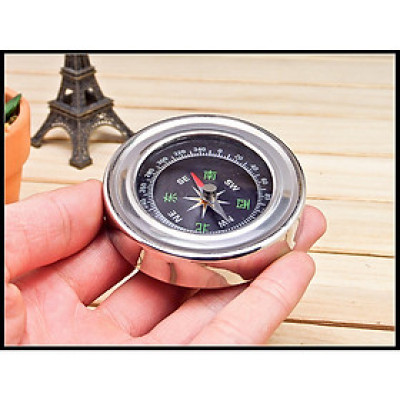 La bàn mini vỏ bằng thép không gỉ 