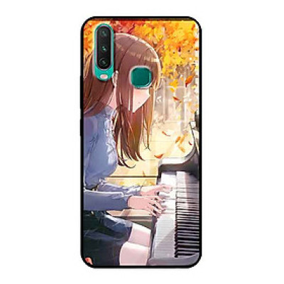 Ốp Lưng in cho Vivo Y12 Mẫu Nàng Đánh Đàn Piano - Hàng Chính Hãng
