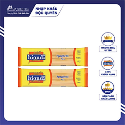 COMBO 2 Gói Mì Ý Spaghetti Số 4 Biondi 500g | Biondi Spaghetti No.4 500g