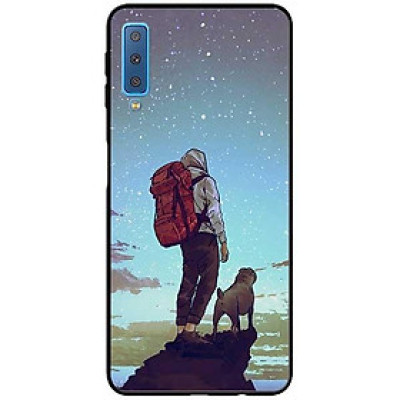 Ốp lưng dành cho Samsung A02 - A02s - A7 2018 mẫu Chàng Trai Và Cún