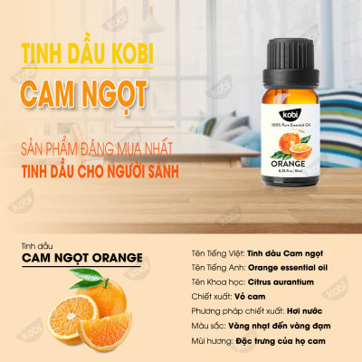 Combo 3 Tinh Dầu Kobi Nhập Khẩu Ấn Độ: Tinh Dầu Oải Hương (30ml) + Tinh Dầu Cam Ngọt (30ml) + Tinh Dầu Vỏ Quế (30ml) - Tinh Dầu Thiên Nhiên Nguyên Chất, Tinh Dầu Xông Phòng