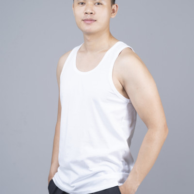 Combo 2 áo ba lỗ nam, áo 3 lỗ nam, sợi cotton mềm mịn, thấm hút mồ hôi tốt, thoáng mát, mặc thoải mái JAMANO