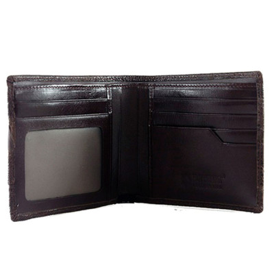 Ví nam Huy Hoàng da đà điểu màu vàng bò, đen, nâu đất, nâu đỏ HT2401-02-03-04