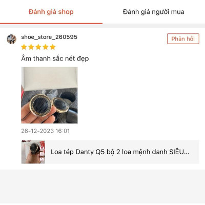 Loa tép Danty Q5 bộ 2 loa mệnh danh SIÊU TREBLE Đan Mạch bổ sung âm thanh hoàn hảo