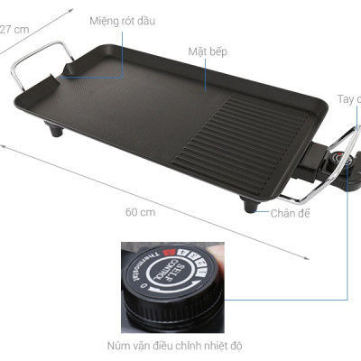 Bếp Nướng Điện Lớn (48x28cm) JLPL@L JL-BN79 - Hàng Chính Hãng