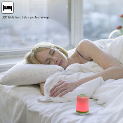 Loa iCutes L350 Bluetooth không dây Đèn LED đầy màu sắc Đèn thẻ TF LINE-IN Loa siêu trầm 