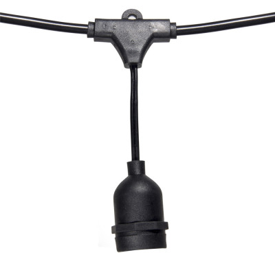 Dây đèn trang trí ngoài trời chống nước dùng cho quán cà phê, trà chanh, trà sữa đuôi đèn chống nước -thương hiệu Kiotool