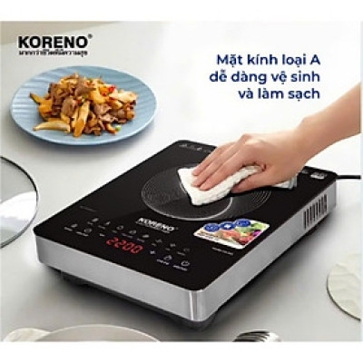 Bếp từ Koreno Thái Lan KN-865 công suất 2200W Inverter kèm nồi lẩu hàng chính hãng bảo hành 12 tháng