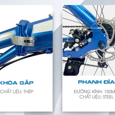 Xe đạp gấp Tekko G2 - xe gấp gọn tiện lợi bánh 26