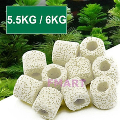 Sứ Lọc Hồ Cá 5.5/6KG vật liệu lọc nước bể cá cảnh, hồ thủy sinh cao cấp 