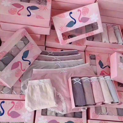 Hộp 5 quần chíp hồng hạc kháng khuẩn cho nữ