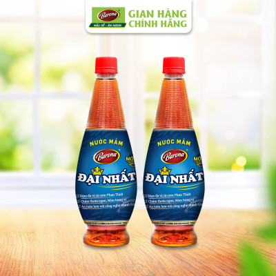 Combo 2 chai Nước Mắm Barona Đại Nhất 12 độ đạm - 200ml + [tặng 1 chai Đại Nhất 200ml]