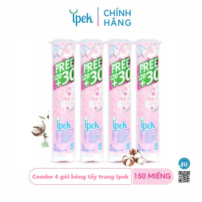 Combo Bông Tẩy Trang IPEK 150 Miếng (Thổ Nhĩ Kì)
