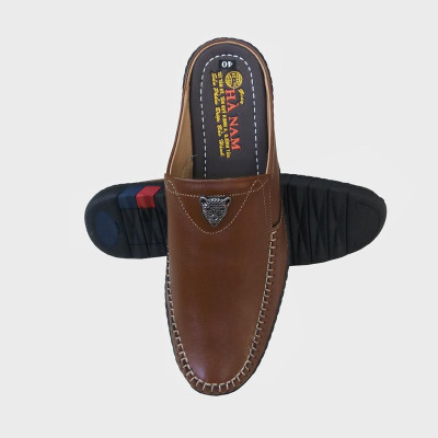 Dép Bít Mũi Nam HÀ NAM Da Bò Thật Cao Cấp GSB20119