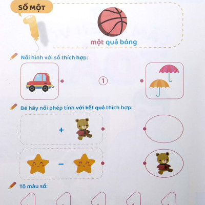 Sách - Chuẩn Bị Vào Lớp 1 - Vở Làm Quen Với Toán - Dành Cho Bé 5-6 Tuổi - Bộ 4 Quyển