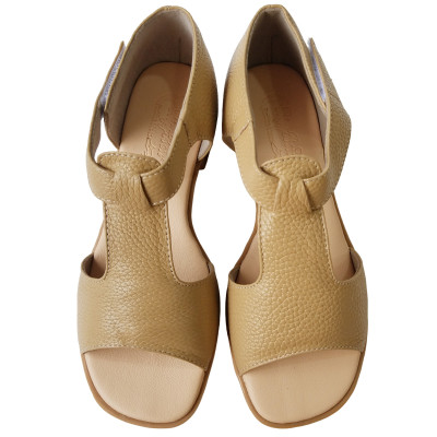 Giày Sandal BIGGBEN Da Bò Thật Cao 4 Phân SDCG108