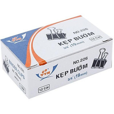Kẹp Bướm TTH 226 (12 Cái/ Hộp) - 19mm