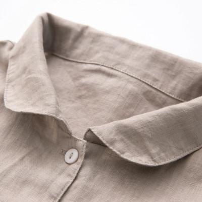 Đầm babydoll chất vải linen cao cấp đầm cổ sơ mi dễ mặc , thoải mái mẫu mới da216