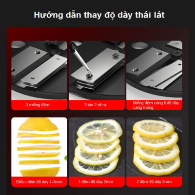 Máy thái rau củ quả đa năng, thái lát, thái sợi, thái hạt lựu. Thương hiệu Mỹ cao cấp Septree GJ807K. Hàng chính hãng