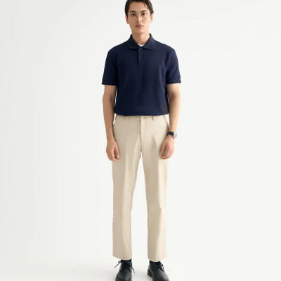 Quần kaki nam đính nhãn kim loại Form Slim cropped - ROUTINE 10S25PCA002