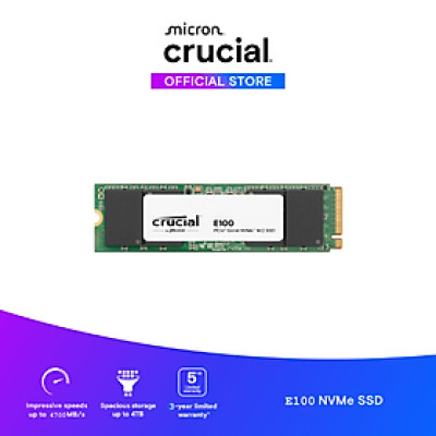 SSD CRUCIAL E100 NVMe 480GB - CT480E100SSD8 - HÀNG CHÍNH HÃNG