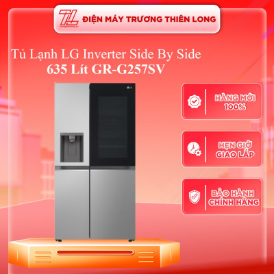 GR-G257SV - Tủ Lạnh Lg Instaview Lấy Nước Ngoài Uvnano 635l GR-G257SV - Hàng Chính Hãng - Chỉ Giao Hồ Chí Minh