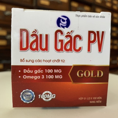 Dầu gấc PV Gold Chai 100 viên 