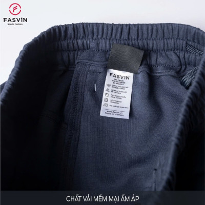 Quần Thun Thể Thao Nam Fasvin DT24650.HN Vải Nỉ 01 Lớp Dáng Xuông Thoải Mái Hàng Nhà Máy