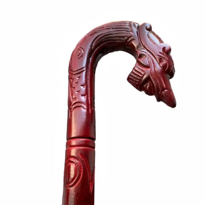 Gậy chống trượt cho người già, gỗ xà cừ kích thước dài 91cm đk thân tròn 3.3cm