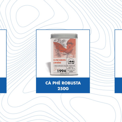 Hộp Quà Cà Phê Cầu Đất Dalat Farm - Arabica - Robusta - Phin (Dạng bột)