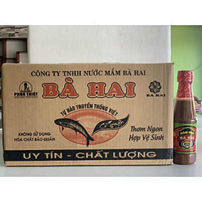 Thùng Nước Mắm Nêm Bà Hai Phan Thiết ( 24 chai 250ml )