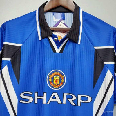 Áo Bóng Đá Retro Manchester United 1996 - Sân Khách bản cao cấp vải Cotton Polyester