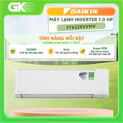 HÀNG CHÍNH HÃNG Máy lạnh Daikin Inverter 1 HP FTKZ25VVMV - GIAO HCM