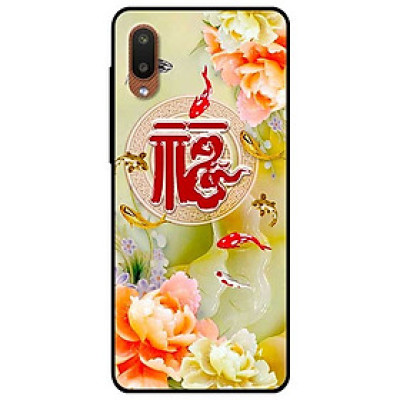 Ốp lưng dành cho Samsung Galaxy A02 mẫu Cá và Mẫu Đơn