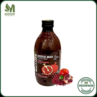 Giấm Lựu Hữu Cơ Aceto Mio (Có Giấm Cái) Chai 500ml, Hỗ Trợ Detox Cơ Thể, Tốt Cho Sức Khỏe
