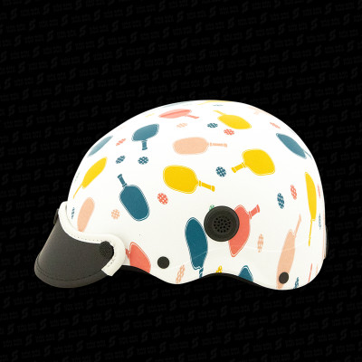 ƯU ĐÃI - Mũ bảo hiểm lỗ thông gió hoa văn chính hãng NÓN SƠN AMP-TR121