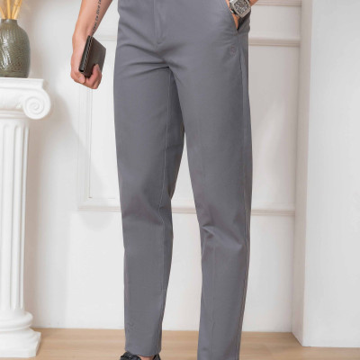  Quần kaki nam công sở màu ghi đậm ALGK058